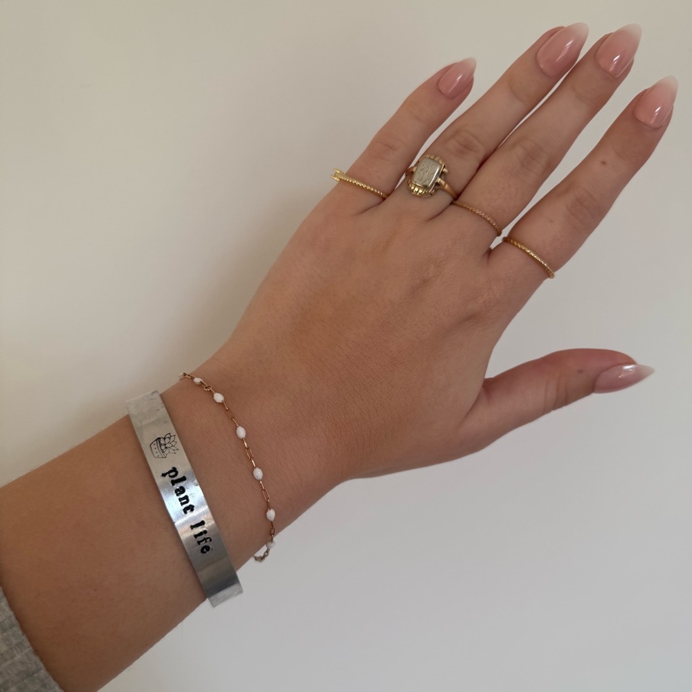 Silver Bracelet with Engraving